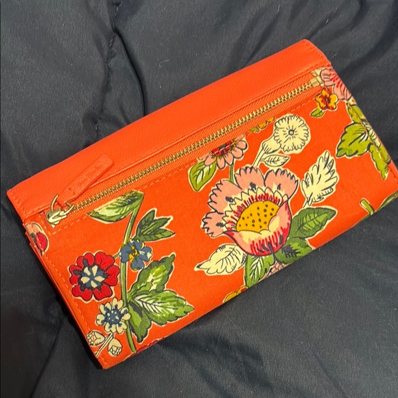 Vera Bradley Coral Floral Women's Wallet - Picture 8 of 10